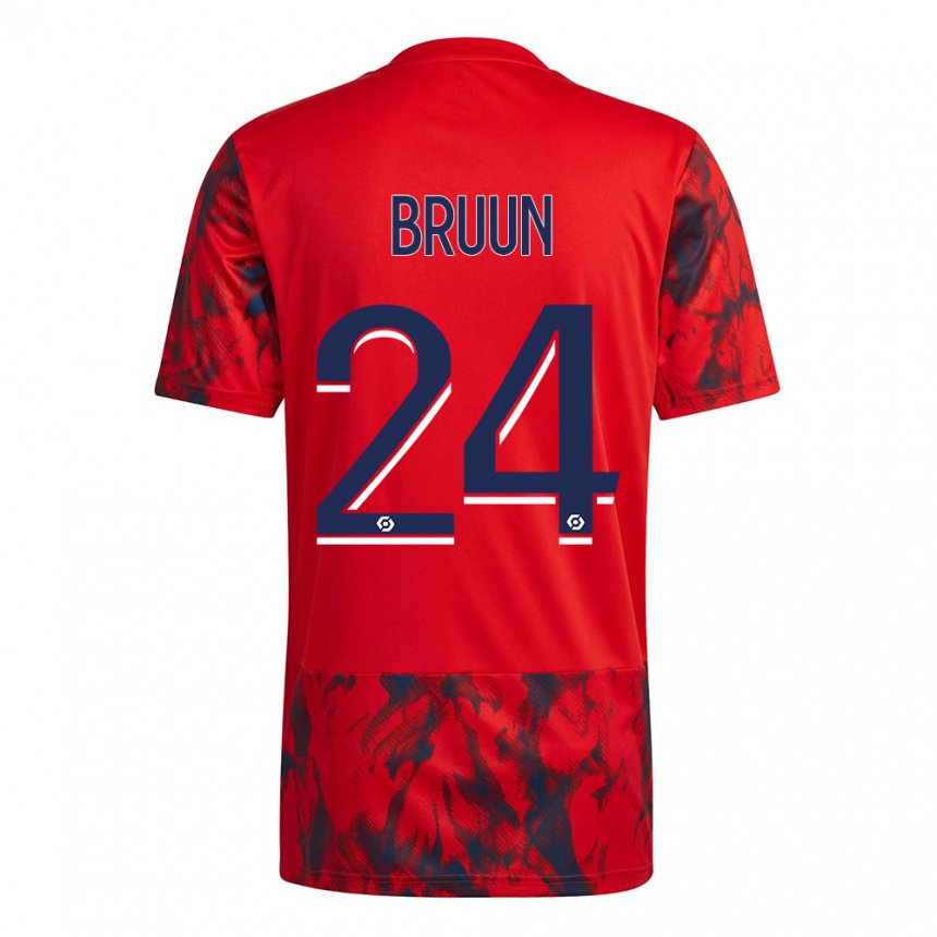 Herren Signe Bruun #24 Roter Raum Auswärtstrikot Trikot 2022/23 T-shirt Österreich
