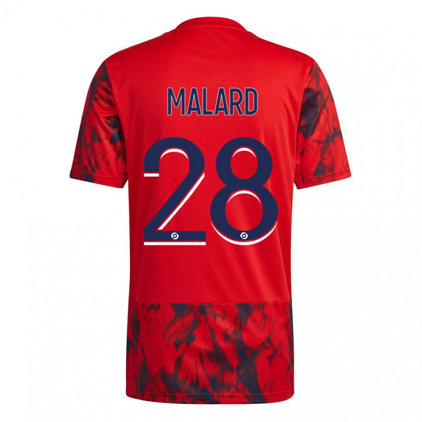 Herren Melvine Malard #28 Roter Raum Auswärtstrikot Trikot 2022/23 T-shirt Österreich