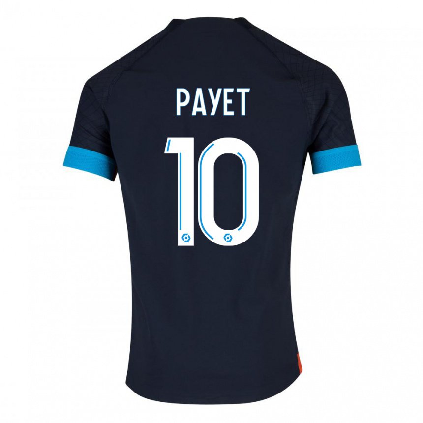 Herren Dimitri Payet #10 Schwarz Olympia Auswärtstrikot Trikot 2022/23 T-shirt Österreich