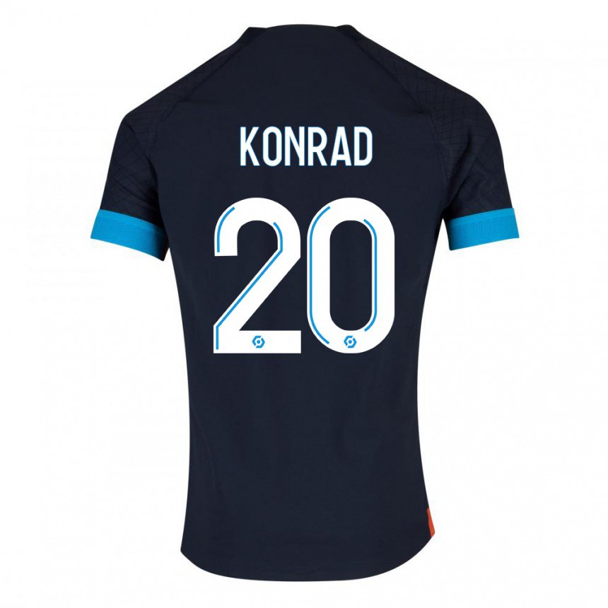 Herren Konrad De La Fuente #20 Schwarz Olympia Auswärtstrikot Trikot 2022/23 T-shirt Österreich