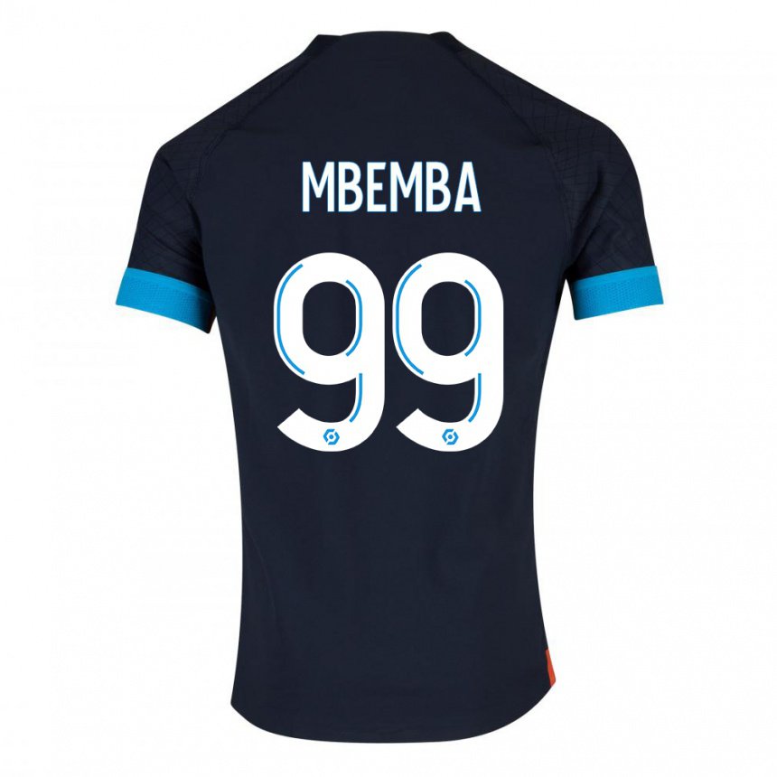 Herren Chancel Mbemba #99 Schwarz Olympia Auswärtstrikot Trikot 2022/23 T-shirt Österreich