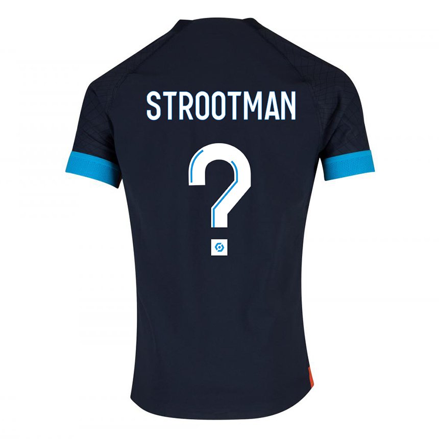 Herren Kevin Strootman #0 Schwarz Olympia Auswärtstrikot Trikot 2022/23 T-shirt Österreich