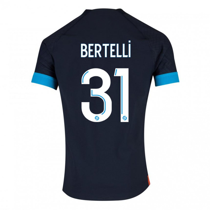 Herren Ugo Bertelli #31 Schwarz Olympia Auswärtstrikot Trikot 2022/23 T-shirt Österreich