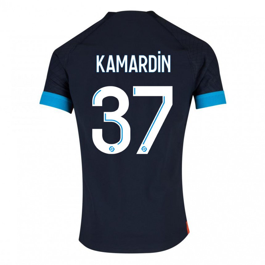 Herren Aaron Kamardin #37 Schwarz Olympia Auswärtstrikot Trikot 2022/23 T-shirt Österreich