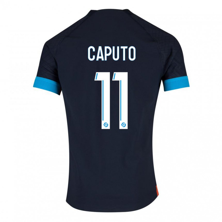 Herren Cindy Caputo #11 Schwarz Olympia Auswärtstrikot Trikot 2022/23 T-shirt Österreich
