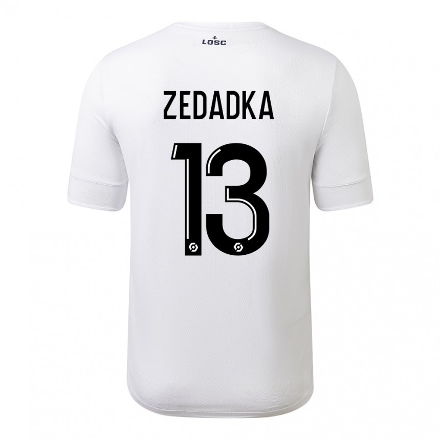 Herren Akim Zedadka #13 Weiß Purpur Auswärtstrikot Trikot 2022/23 T-shirt Österreich