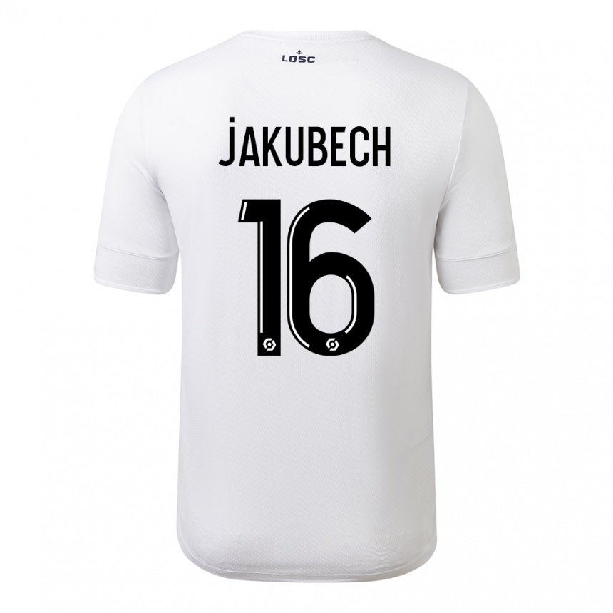 Herren Adam Jakubech #16 Weiß Purpur Auswärtstrikot Trikot 2022/23 T-shirt Österreich