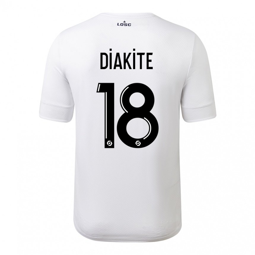 Herren Bafode Diakite #18 Weiß Purpur Auswärtstrikot Trikot 2022/23 T-shirt Österreich