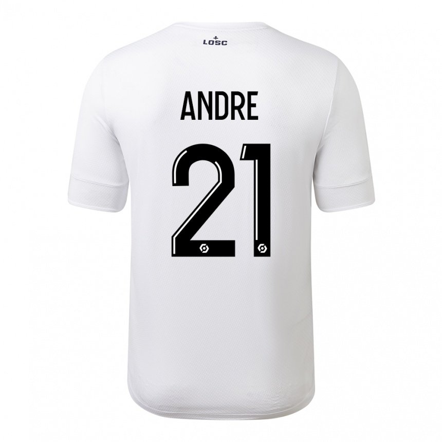 Herren Benjamin Andre #21 Weiß Purpur Auswärtstrikot Trikot 2022/23 T-shirt Österreich