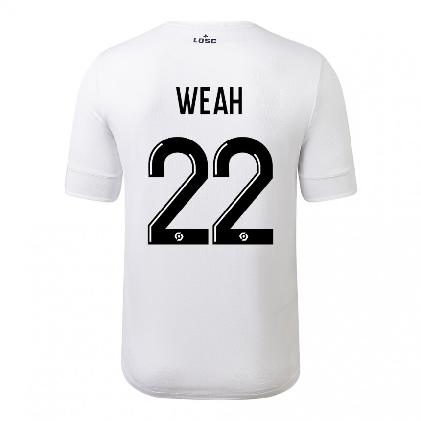 Herren Timothy Weah #22 Weiß Purpur Auswärtstrikot Trikot 2022/23 T-shirt Österreich