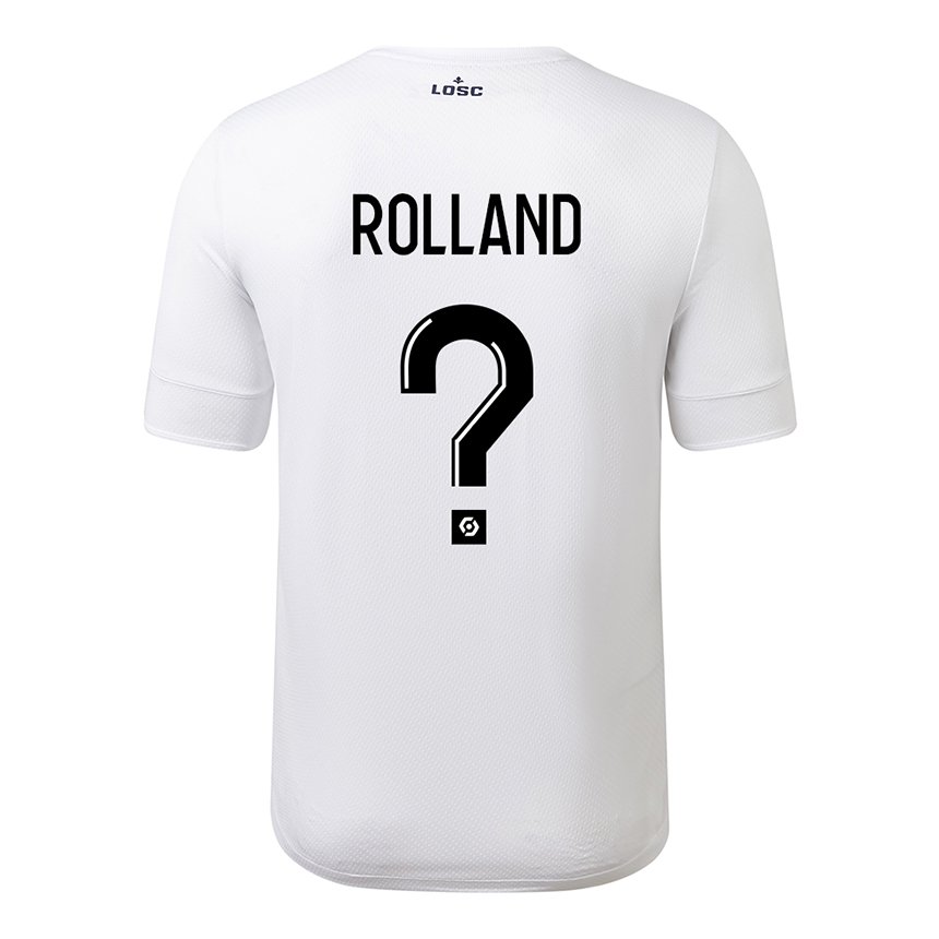 Herren Baptiste Rolland #0 Weiß Purpur Auswärtstrikot Trikot 2022/23 T-shirt Österreich