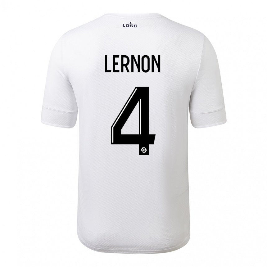 Herren Jessica Lernon #4 Weiß Purpur Auswärtstrikot Trikot 2022/23 T-shirt Österreich