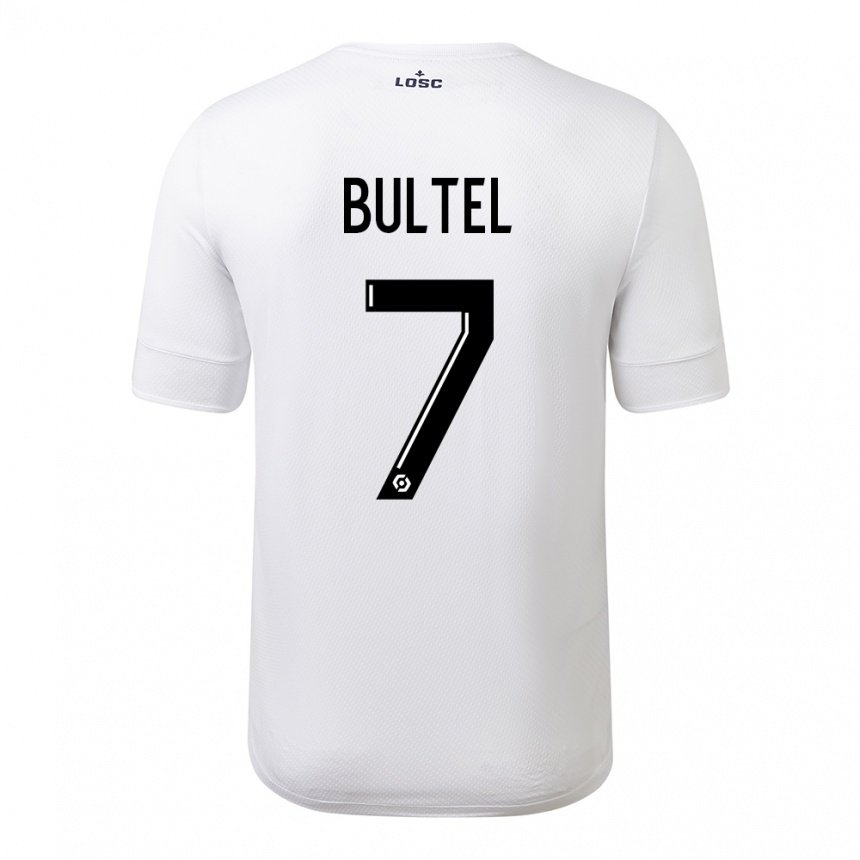 Herren Ludivine Bultel #7 Weiß Purpur Auswärtstrikot Trikot 2022/23 T-shirt Österreich