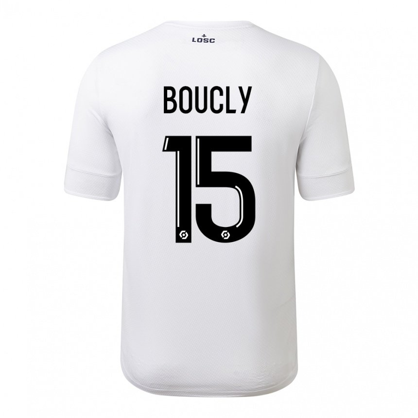 Herren Maite Boucly #15 Weiß Purpur Auswärtstrikot Trikot 2022/23 T-shirt Österreich