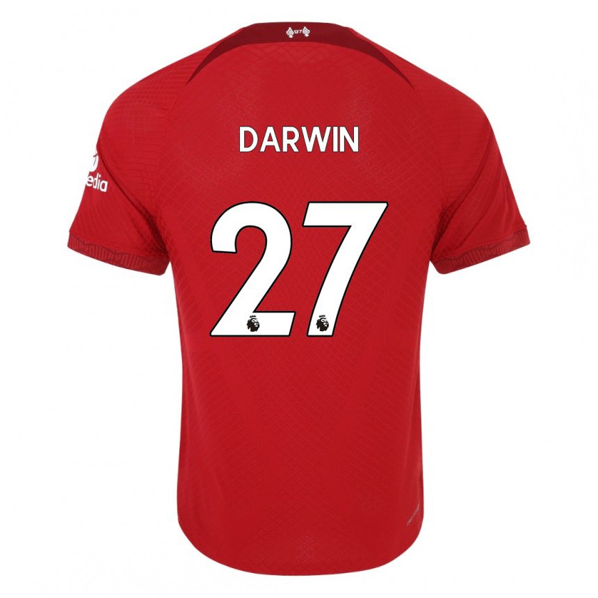 Damen Darwin Nunez #27 Dunkelrot Heimtrikot Trikot 2022/23 T-shirt Österreich