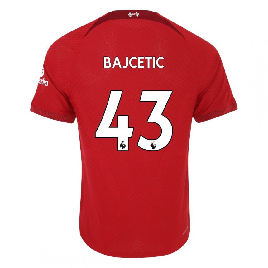 Damen Stefan Bajcetic #43 Dunkelrot Heimtrikot Trikot 2022/23 T-shirt Österreich