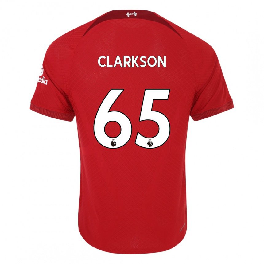 Damen Leighton Clarkson #65 Dunkelrot Heimtrikot Trikot 2022/23 T-shirt Österreich