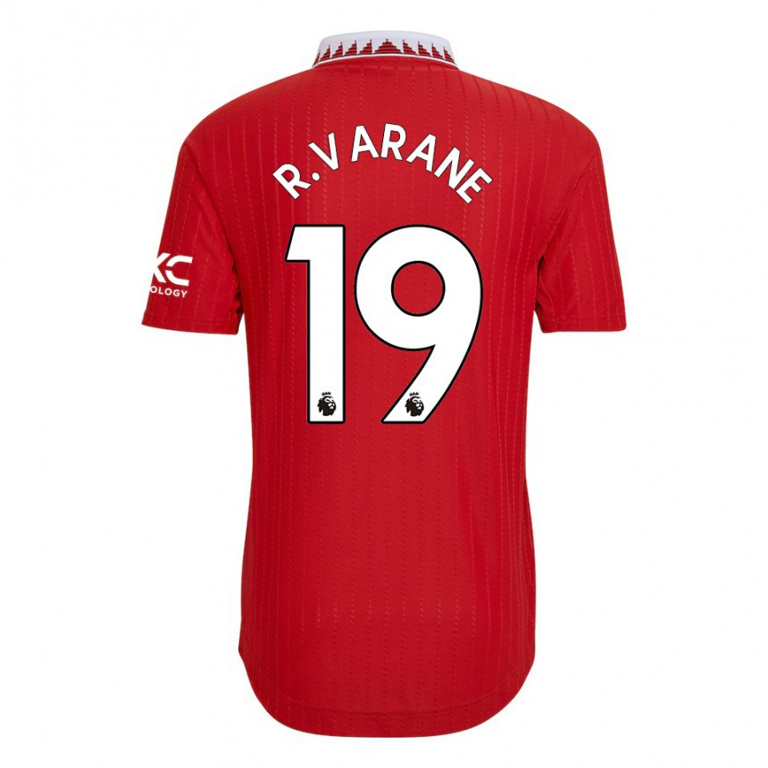 Damen Raphael Varane #19 Rot Heimtrikot Trikot 2022/23 T-shirt Österreich