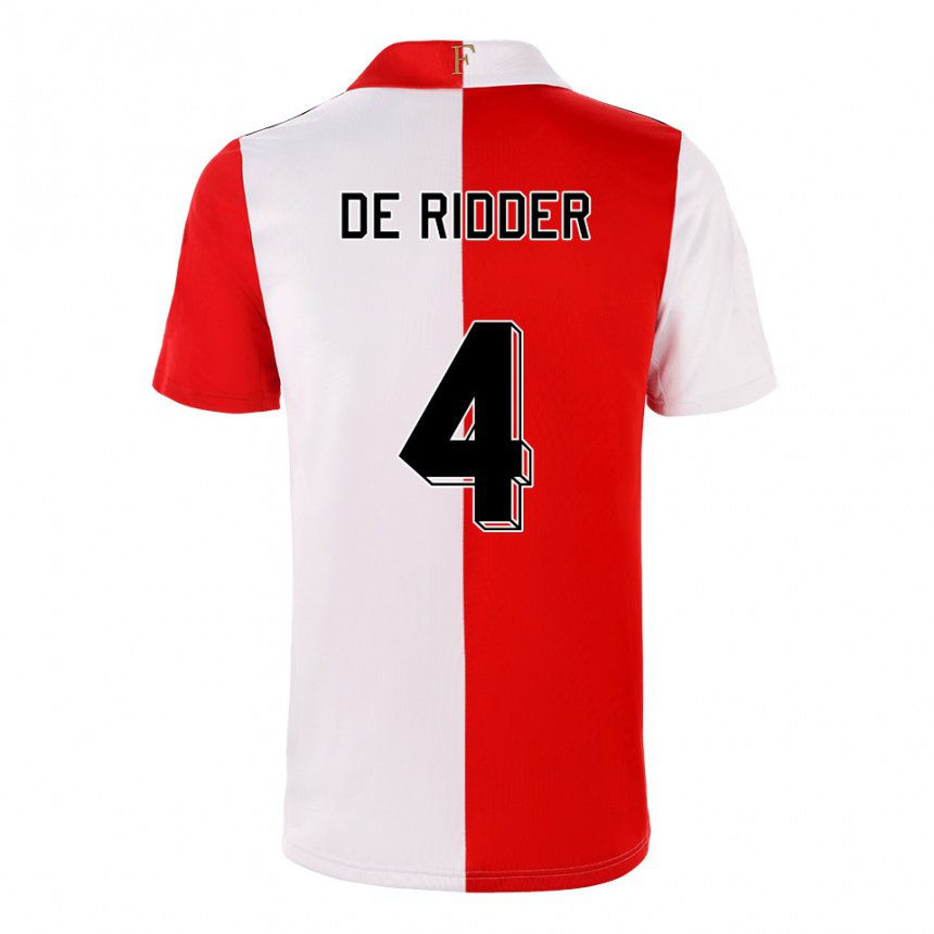 Damen Robine De Ridder #4 Chili Weiß Heimtrikot Trikot 2022/23 T-shirt Österreich