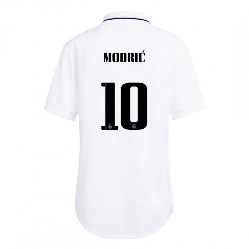 Damen Luka Modric #10 Weiß Lila Heimtrikot Trikot 2022/23 T-shirt Österreich