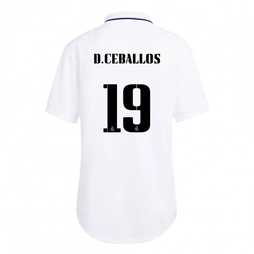 Damen Dani Ceballos #19 Weiß Lila Heimtrikot Trikot 2022/23 T-shirt Österreich