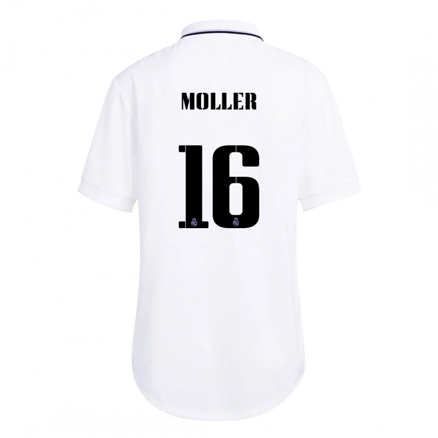 Damen Caroline Moller #16 Weiß Lila Heimtrikot Trikot 2022/23 T-shirt Österreich