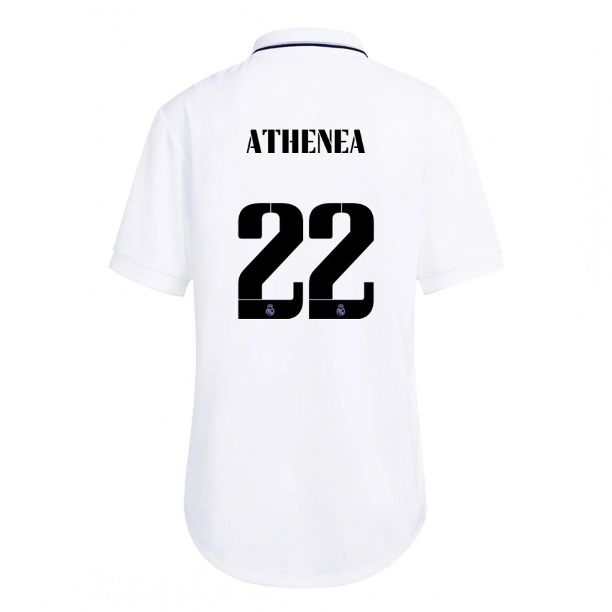 Damen Athenea Del Castillo #22 Weiß Lila Heimtrikot Trikot 2022/23 T-shirt Österreich