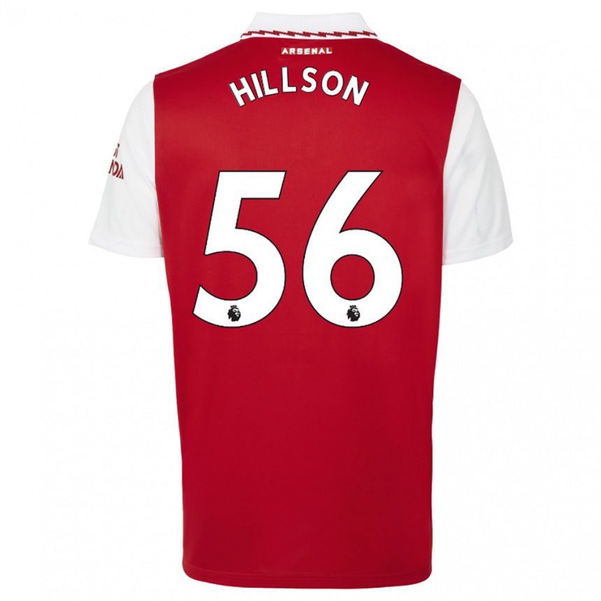Damen James Hillson #56 Rot Weiß Heimtrikot Trikot 2022/23 T-shirt Österreich