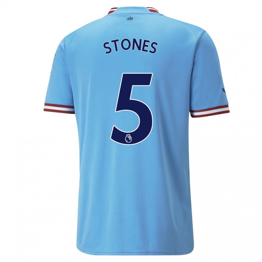 Damen John Stones #5 Blau Rot Heimtrikot Trikot 2022/23 T-shirt Österreich