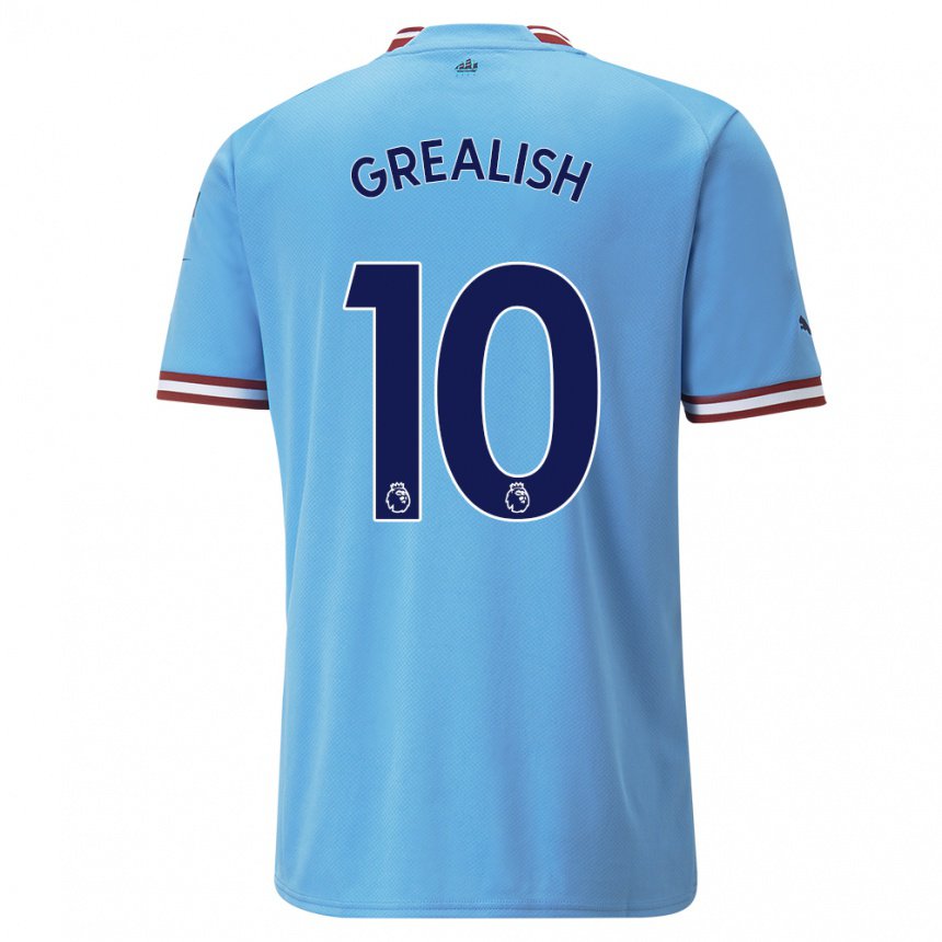 Damen Jack Grealish #10 Blau Rot Heimtrikot Trikot 2022/23 T-shirt Österreich