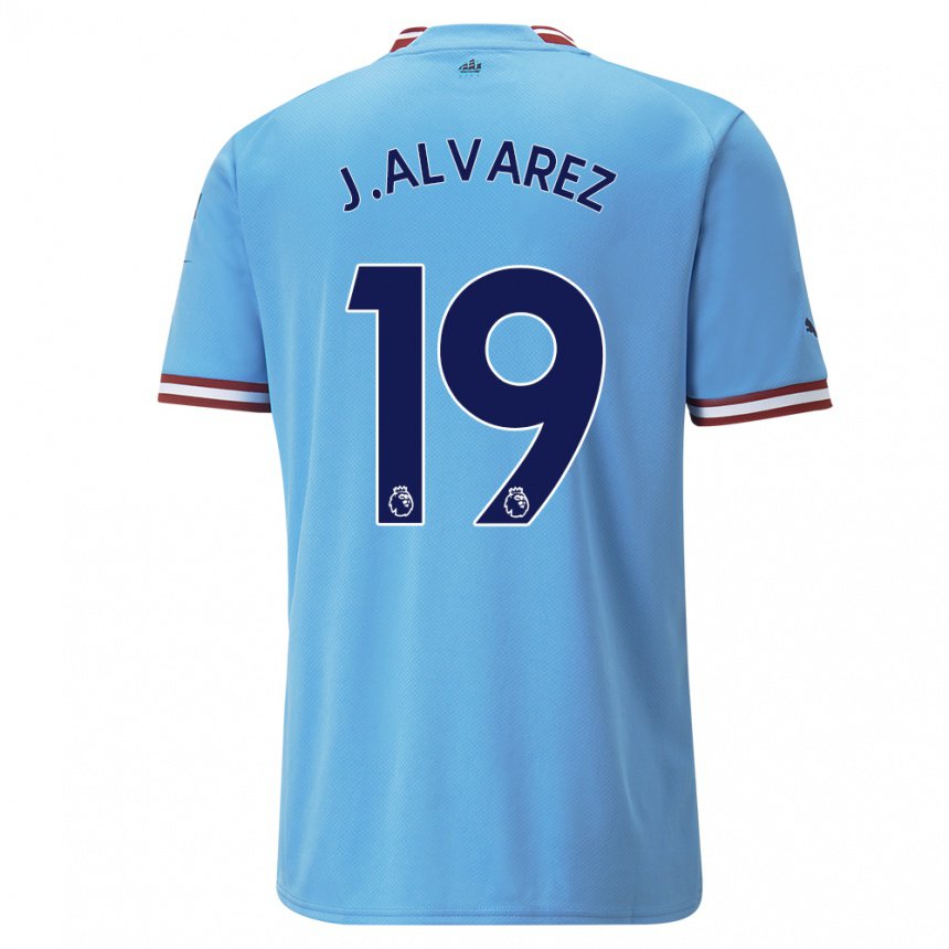 Damen Julian Alvarez #19 Blau Rot Heimtrikot Trikot 2022/23 T-shirt Österreich
