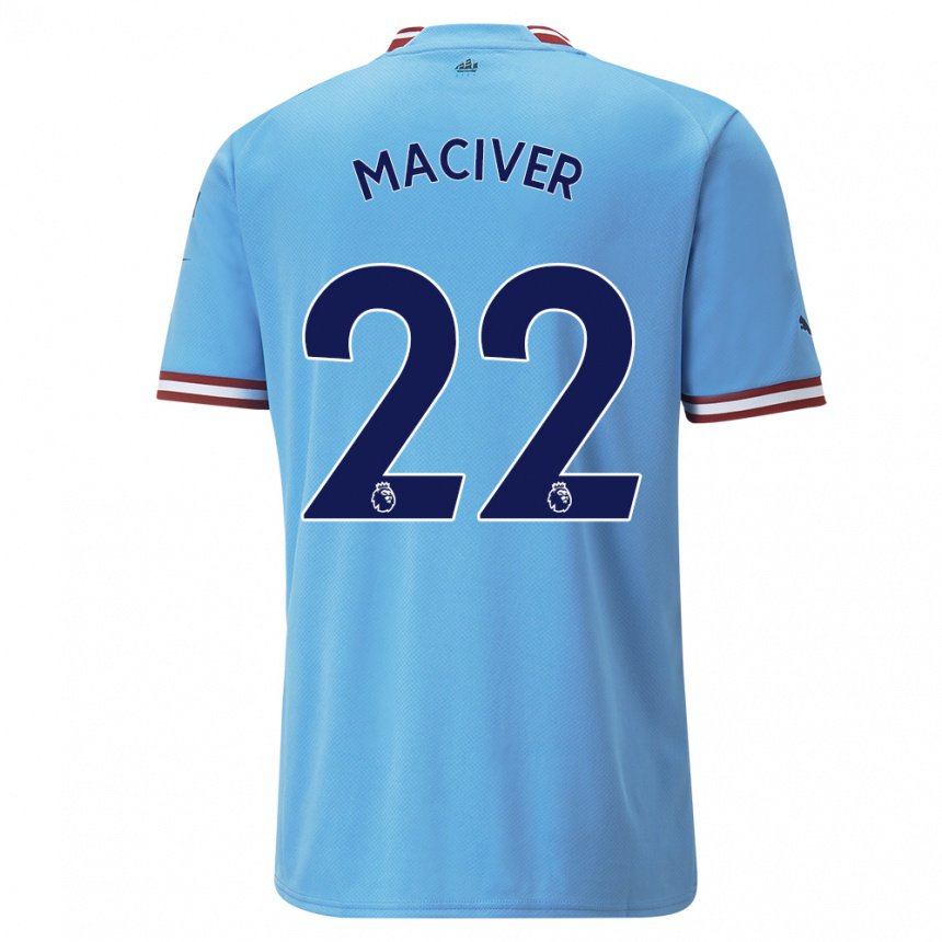 Damen Sandy Maciver #22 Blau Rot Heimtrikot Trikot 2022/23 T-shirt Österreich