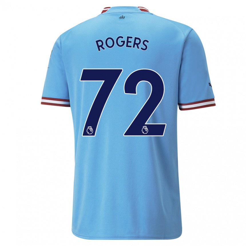 Damen Morgan Rogers #72 Blau Rot Heimtrikot Trikot 2022/23 T-shirt Österreich
