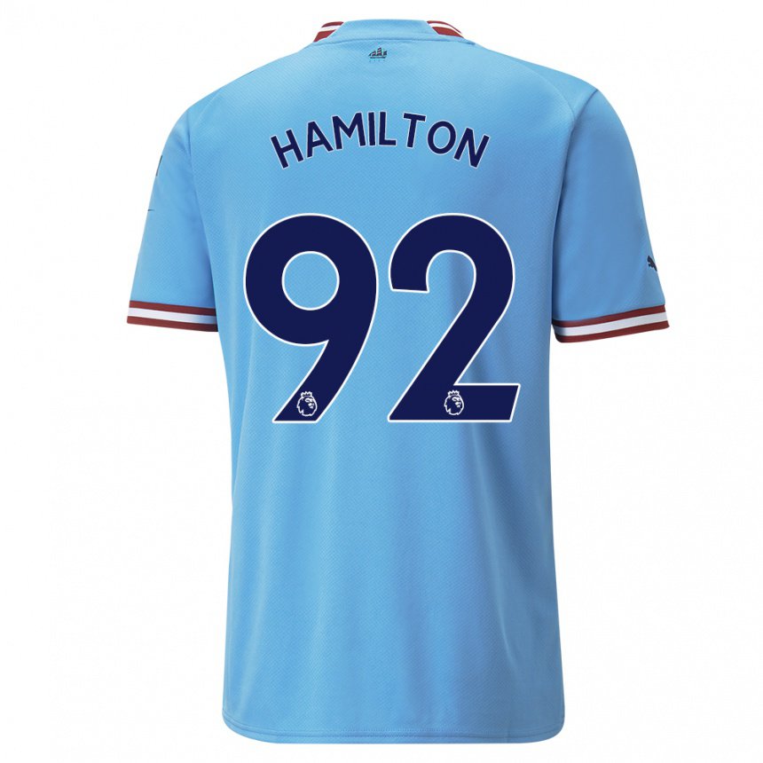 Damen Micah Hamilton #92 Blau Rot Heimtrikot Trikot 2022/23 T-shirt Österreich