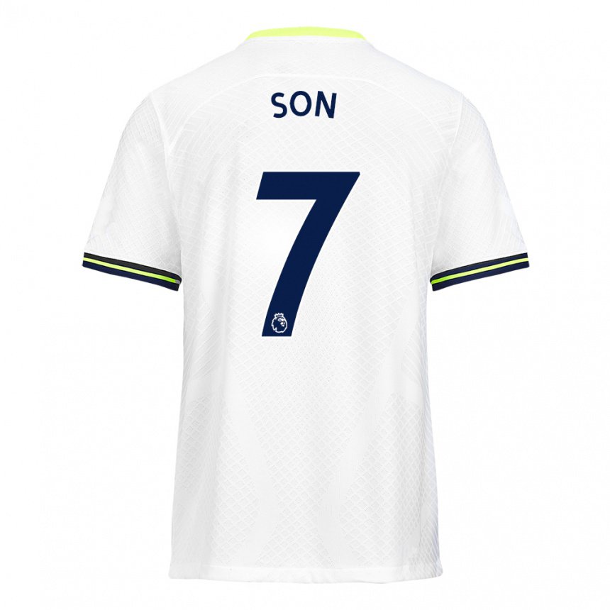 Damen Heung-min Son #7 Weiß Grün Heimtrikot Trikot 2022/23 T-shirt Österreich