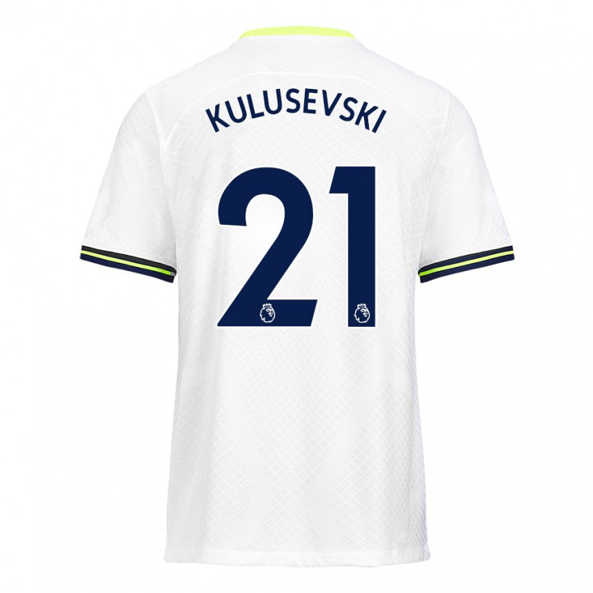Damen Dejan Kulusevski #21 Weiß Grün Heimtrikot Trikot 2022/23 T-shirt Österreich