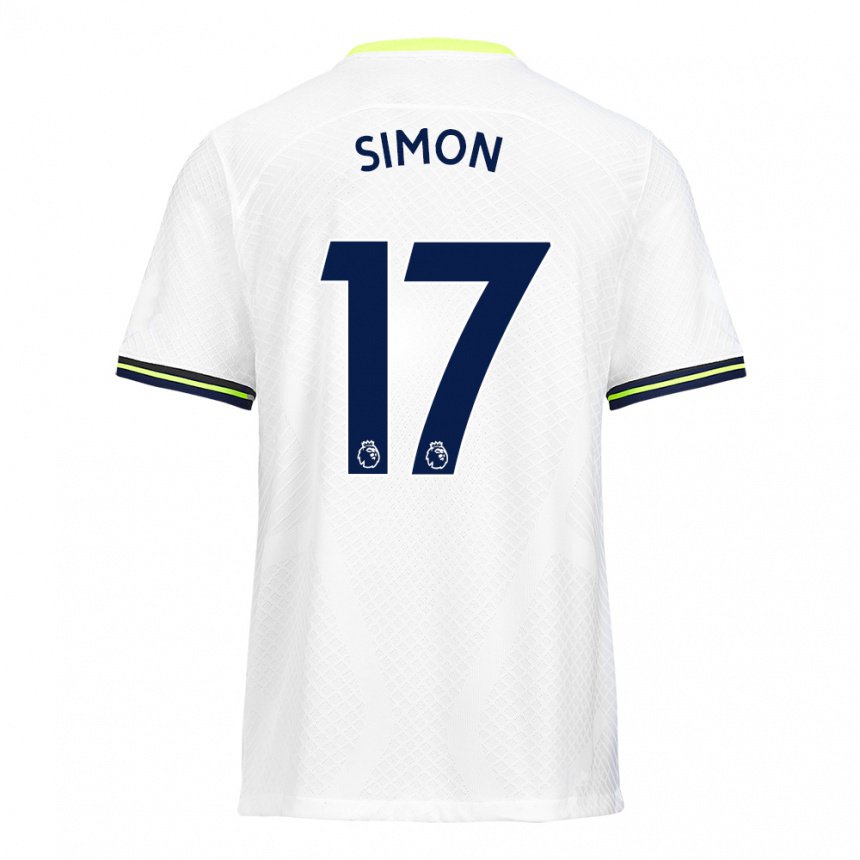 Damen Kyah Simon #17 Weiß Grün Heimtrikot Trikot 2022/23 T-shirt Österreich