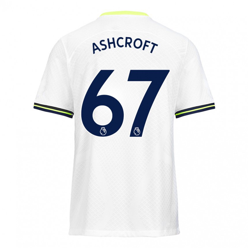 Damen Tyrell Ashcroft #67 Weiß Grün Heimtrikot Trikot 2022/23 T-shirt Österreich