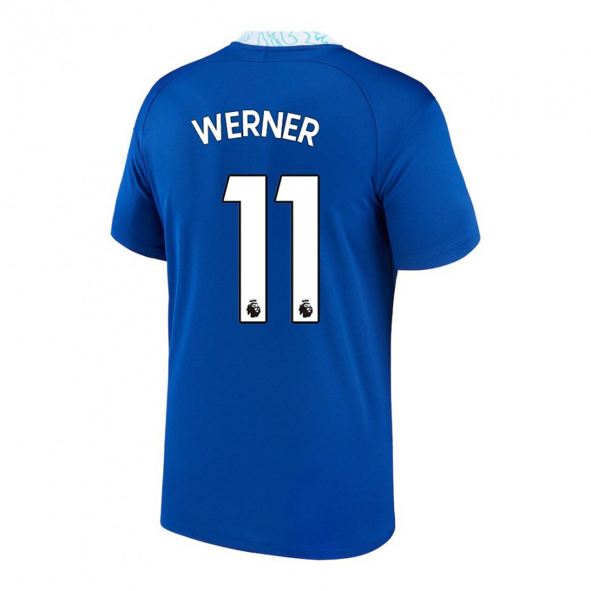 Damen Timo Werner #11 Dunkelblau Heimtrikot Trikot 2022/23 T-shirt Österreich