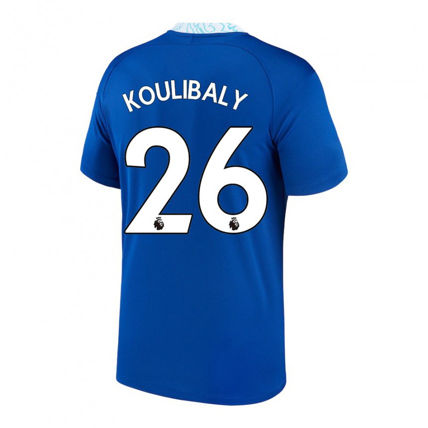 Damen Kalidou Koulibaly #26 Dunkelblau Heimtrikot Trikot 2022/23 T-shirt Österreich