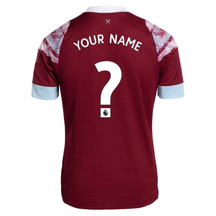 Damen Ihren Namen #0 Rotwein Heimtrikot Trikot 2022/23 T-shirt Österreich