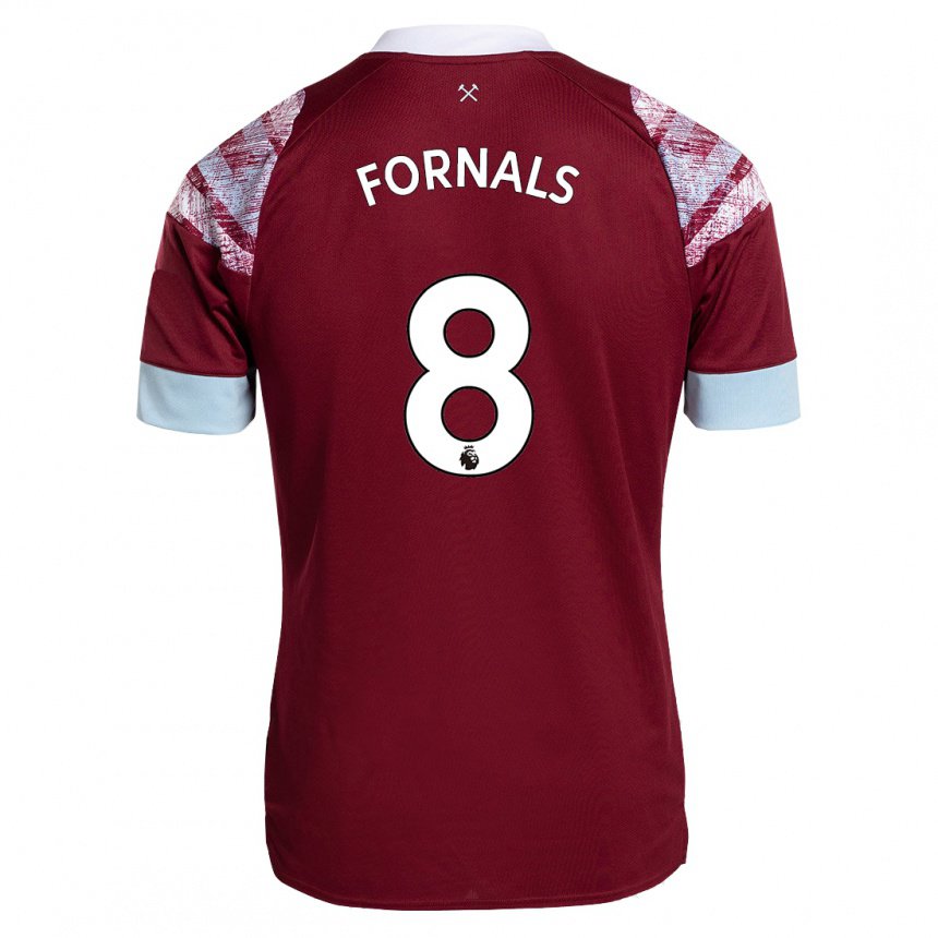 Damen Pablo Fornals #8 Rotwein Heimtrikot Trikot 2022/23 T-shirt Österreich
