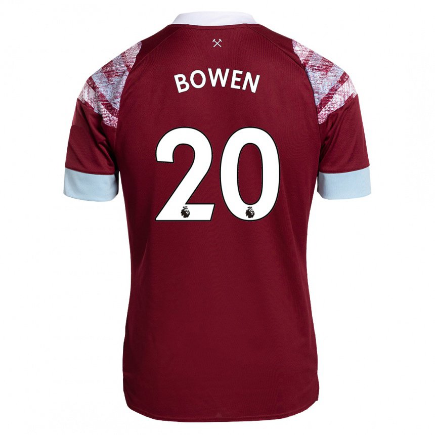 Damen Jarrod Bowen #20 Rotwein Heimtrikot Trikot 2022/23 T-shirt Österreich