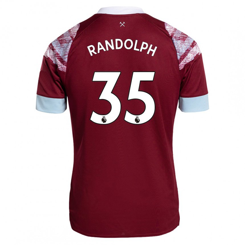 Damen Darren Randolph #35 Rotwein Heimtrikot Trikot 2022/23 T-shirt Österreich