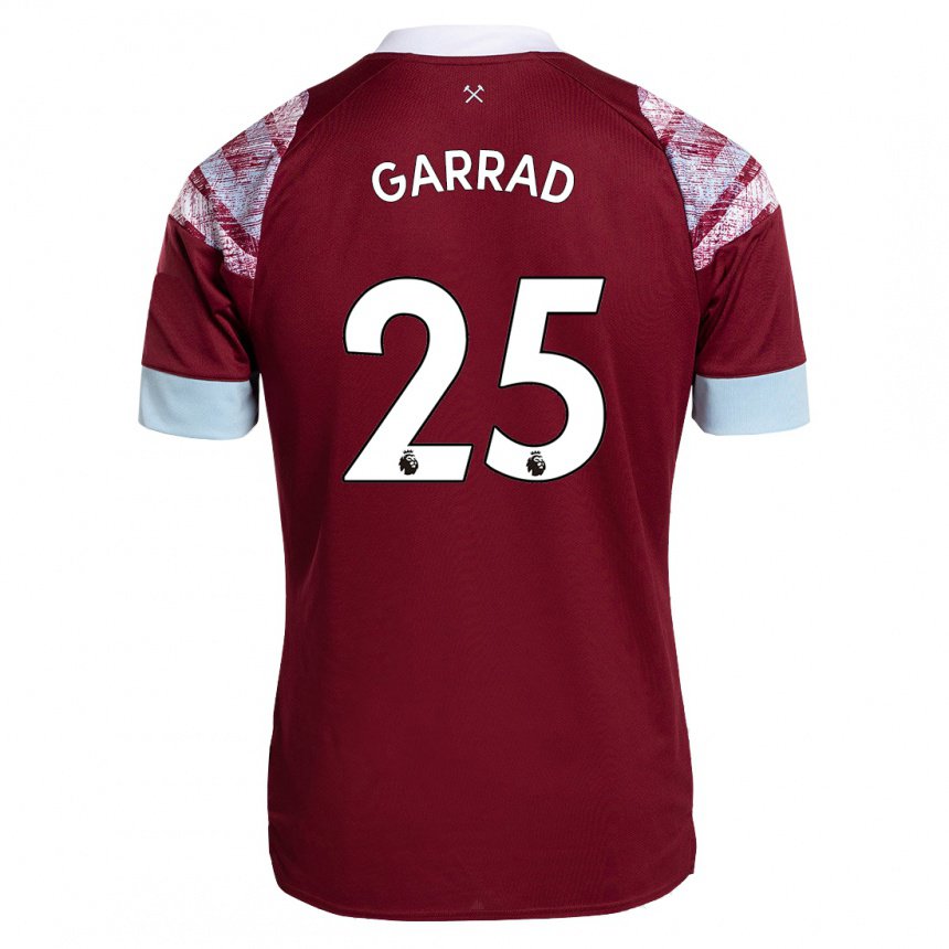 Damen Grace Garrad #25 Rotwein Heimtrikot Trikot 2022/23 T-shirt Österreich