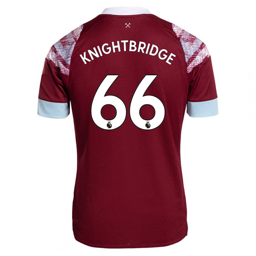Damen Jacob Knightbridge #66 Rotwein Heimtrikot Trikot 2022/23 T-shirt Österreich