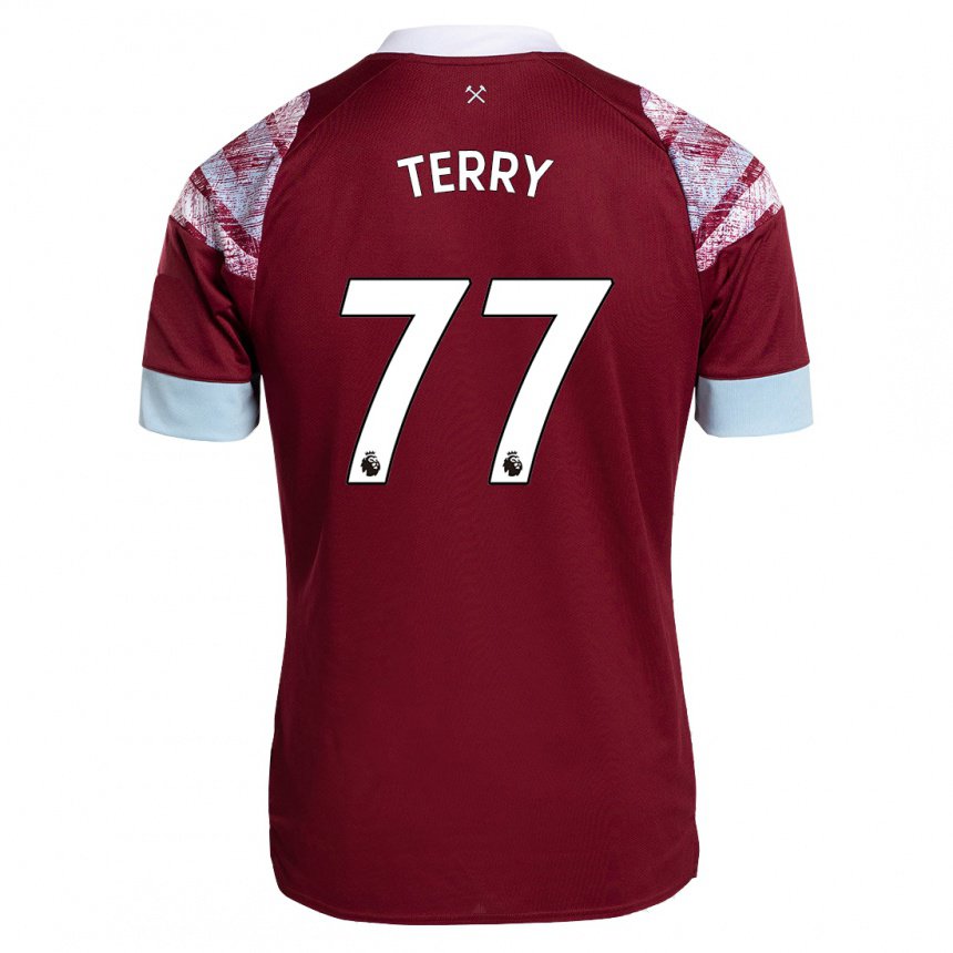 Damen Mason Terry #77 Rotwein Heimtrikot Trikot 2022/23 T-shirt Österreich