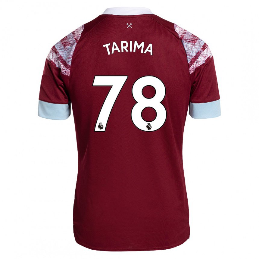 Damen Sean Tarima #78 Rotwein Heimtrikot Trikot 2022/23 T-shirt Österreich