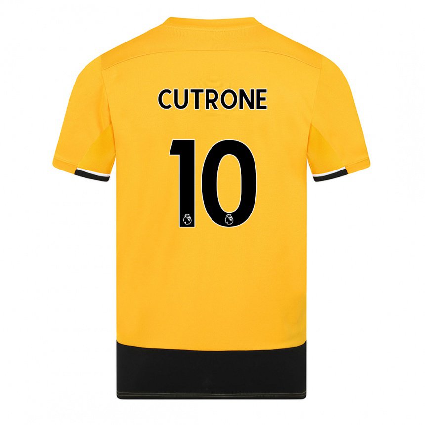 Damen Patrick Cutrone #10 Gelb Schwarz Heimtrikot Trikot 2022/23 T-shirt Österreich