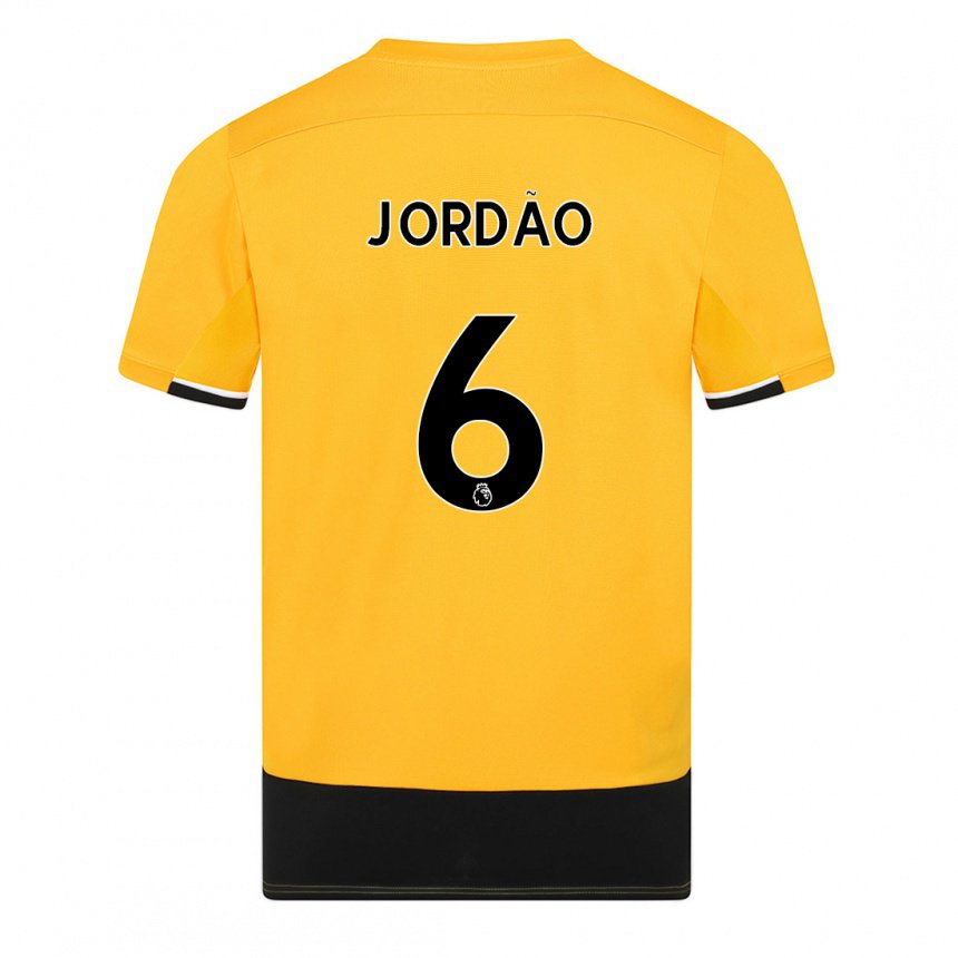 Damen Bruno Jordão #6 Gelb Schwarz Heimtrikot Trikot 2022/23 T-shirt Österreich